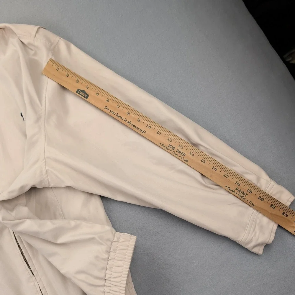 Polo Golf‎ Ralph Lauren Jacket Mens 2X Big Beige Zip Harrington Cotton Lined